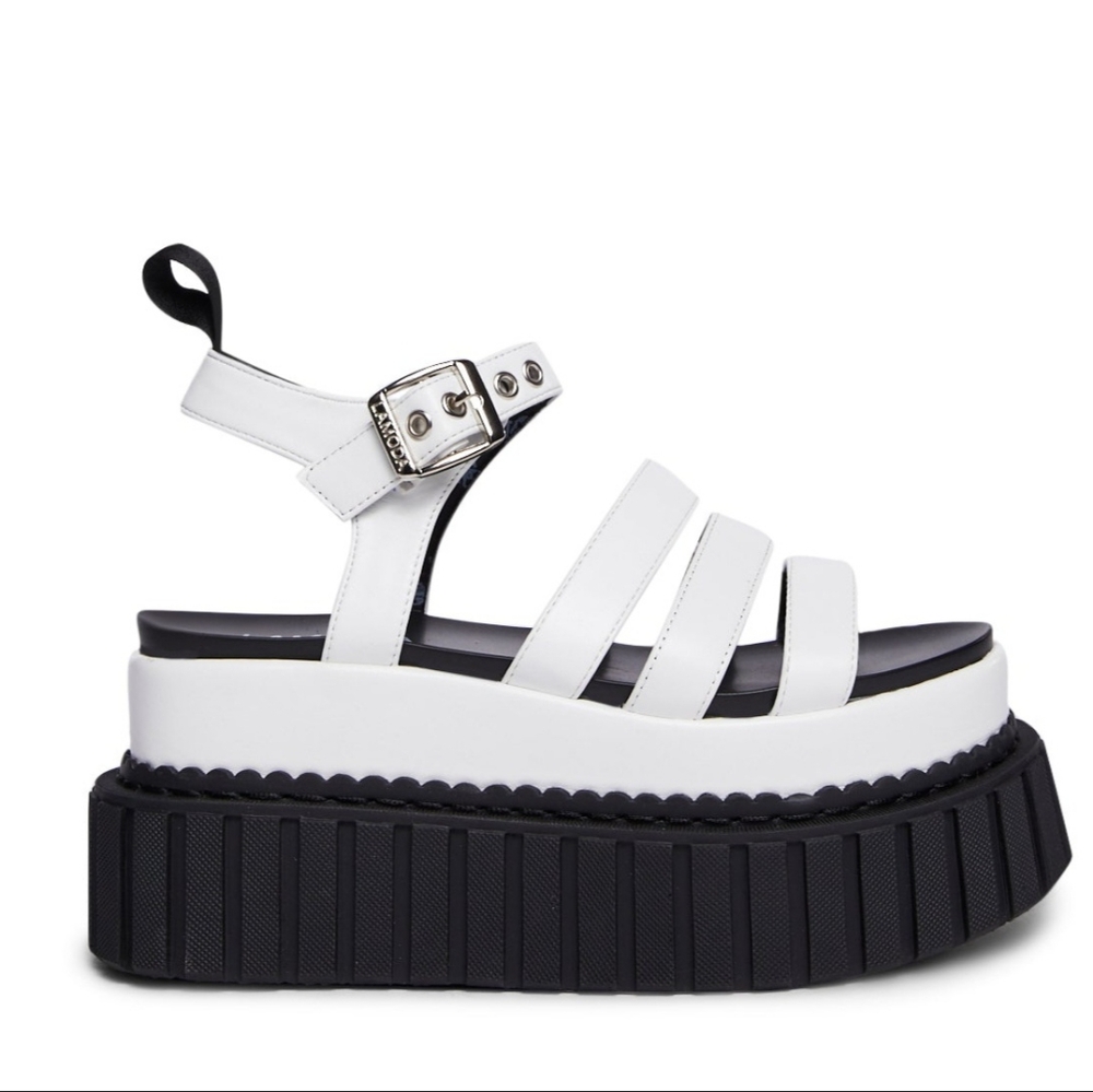lamoda dolls kill white creeper fisherman platform sandals